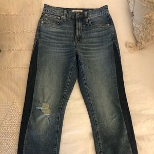 Madewell High rise slim boy jean